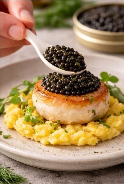 Amur Caviar serving 2