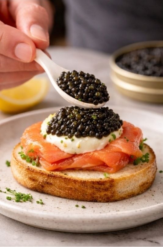 Amur Caviar serving 3