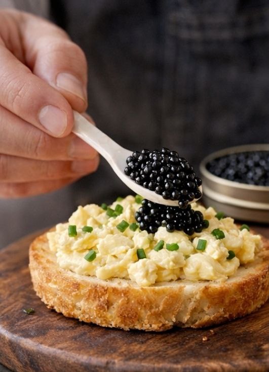 Kaluga Caviar serving 3